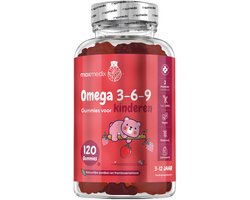 maxmedix Omega 3, 6, en 9 gummies voor kinderen – Vegan alternatief voor visolie supplementen – Rijk aan essentieel vetzuur ALA