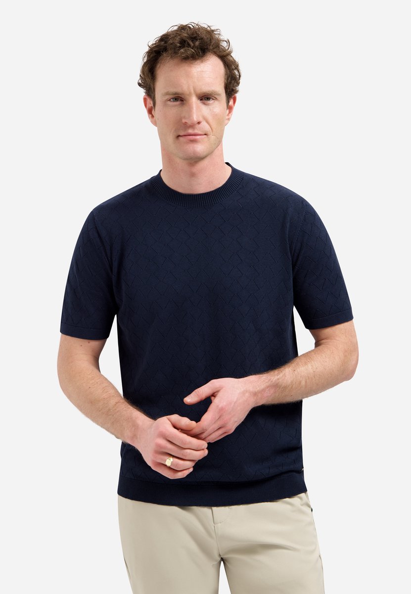 Gebreid T-shirt met structuur