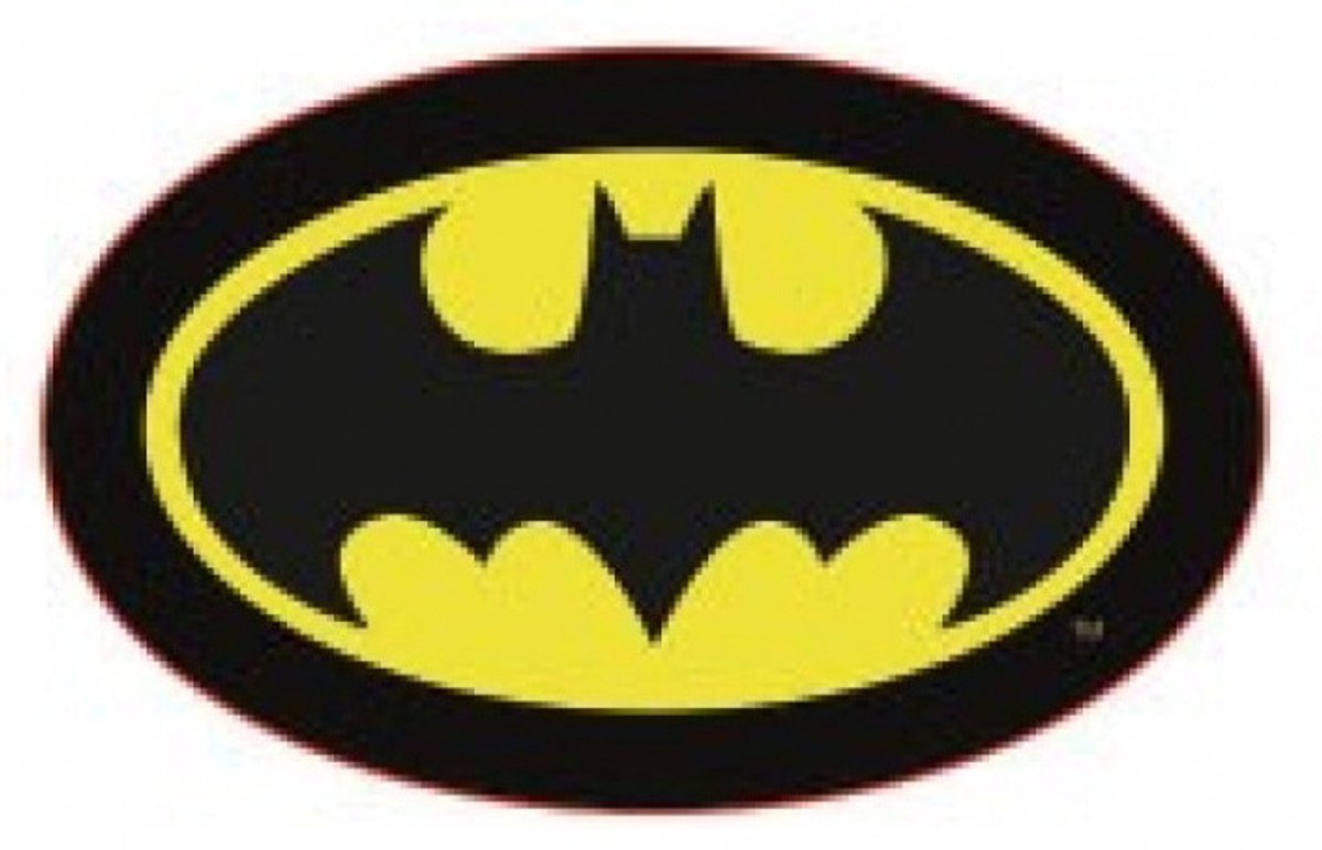 Marvel Kussen Batman Junior 38 X 24 Cm Polyester Zwart/geel