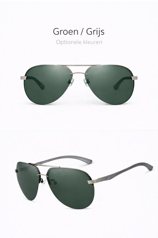 KingSeven Greenstar - Pilotenbril met UV400 en polarisatie filter - Z179 van Kingseven — afbeelding 3