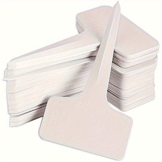 Livé® Plant labels T-Type 50 Stuks – Kunststof Tuinlabels Wit