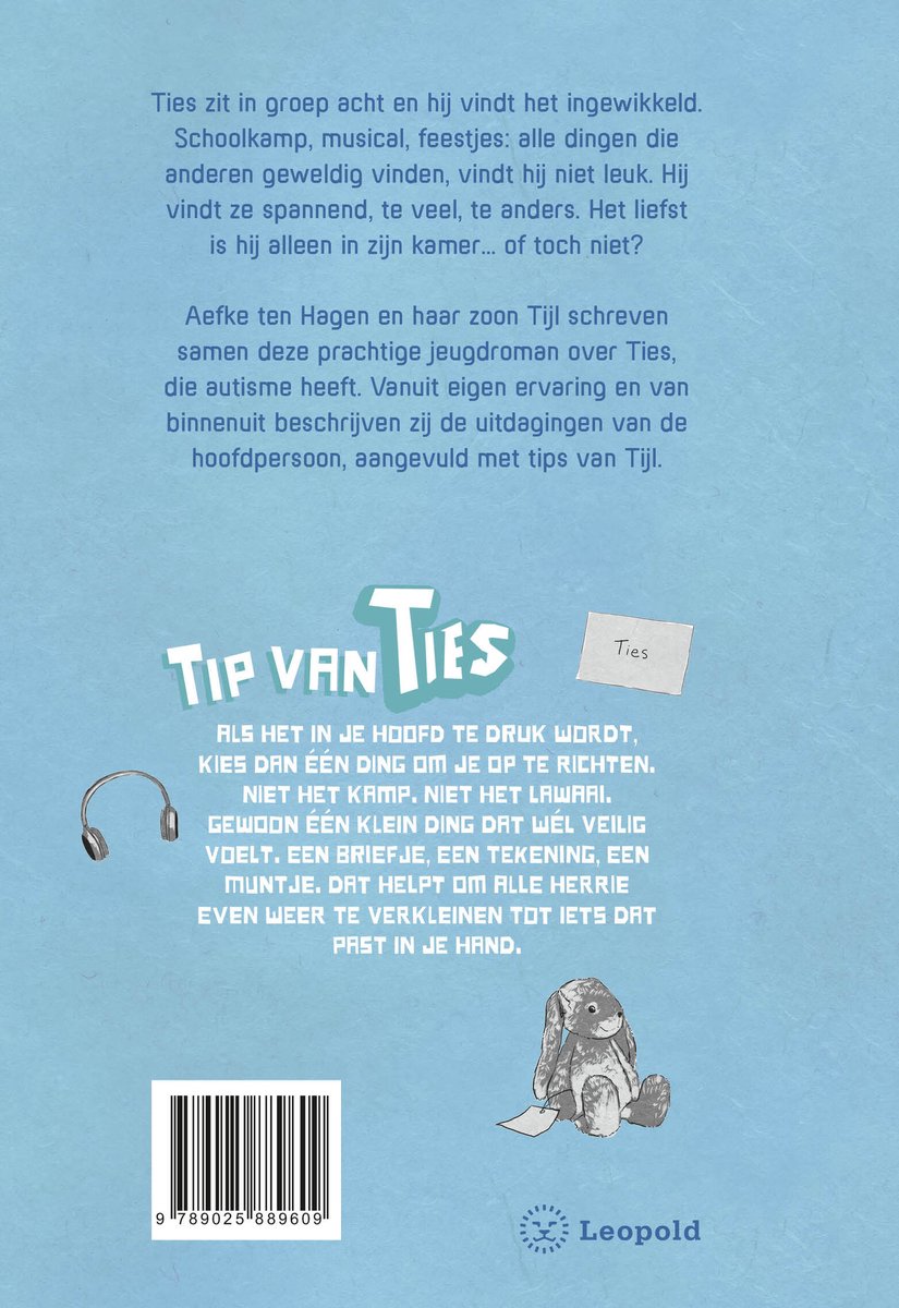 Ties en zijn superbrein - back cover