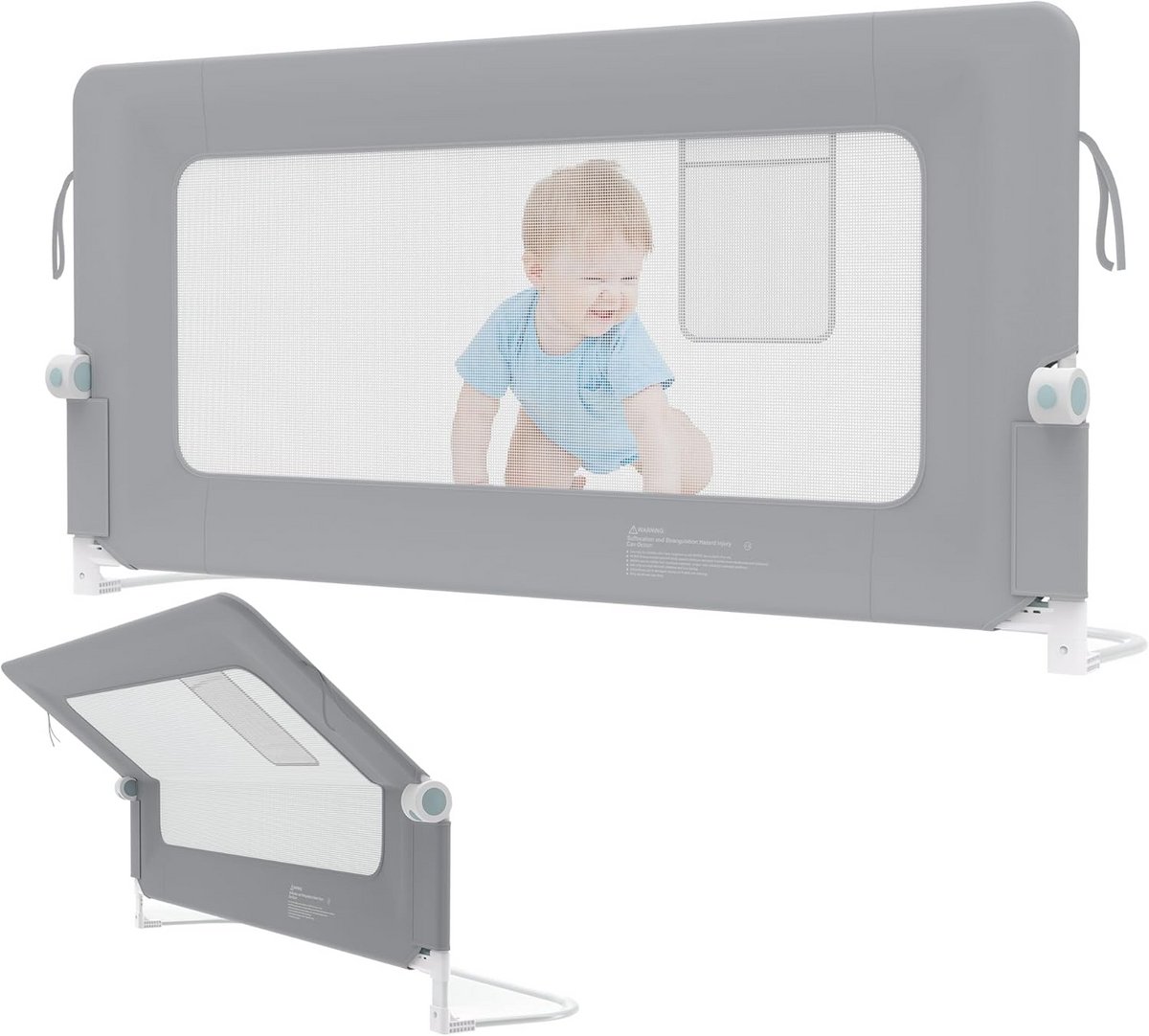 In hoogte verstelbaar bedhekje 150 cm voor kinderen - Veilig en inklapbaar design