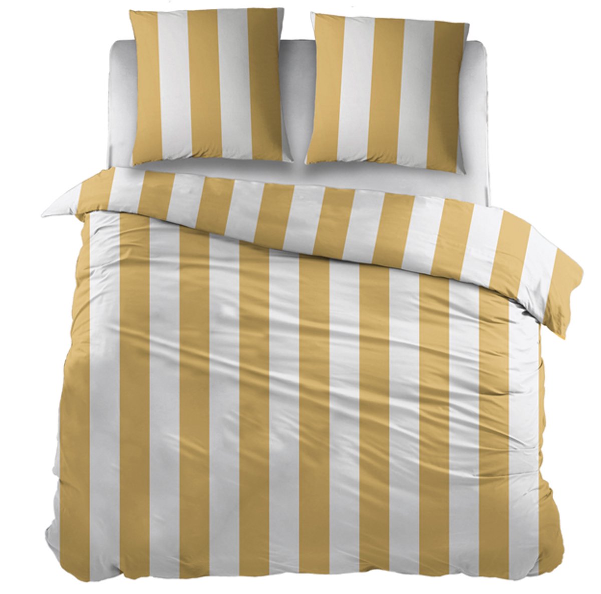Snoozing Kristy Dekbedovertrek - Tweepersoons - 200x200/220 cm - Yellow