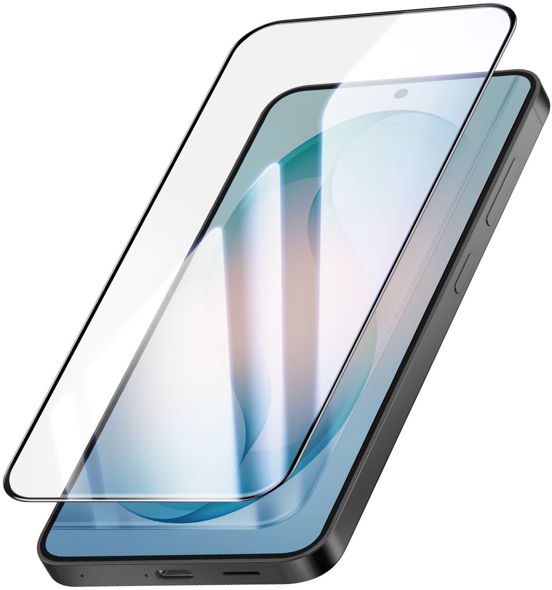Avizar Gehard Glas Geschikt voor Samsung Galaxy S26 Krasbestendige en Schokbestendige Bescherming, Transparant zwart