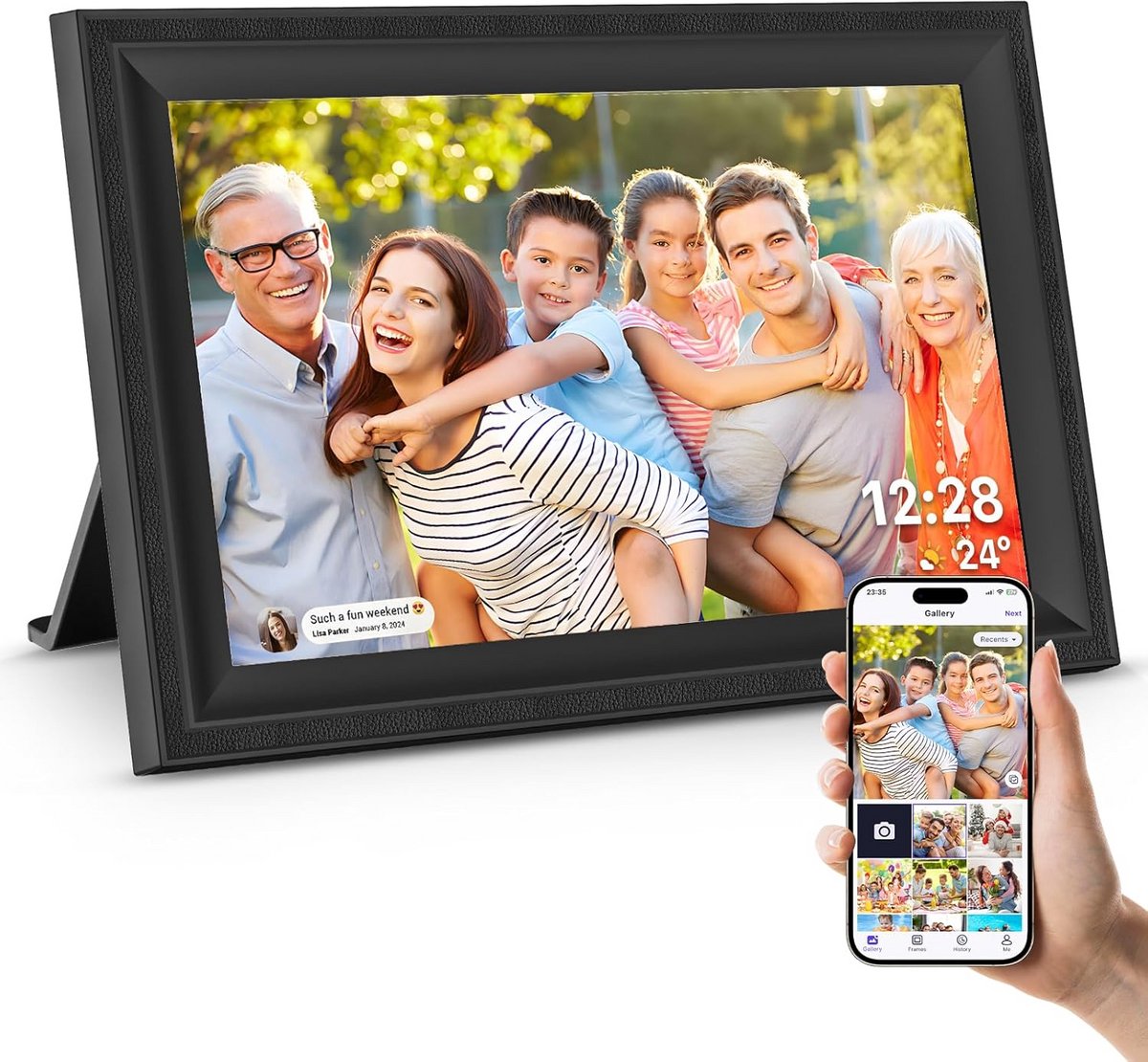 Digitale Fotolijst met WiFi en 16GB Opslag - 10.1" Touchscreen