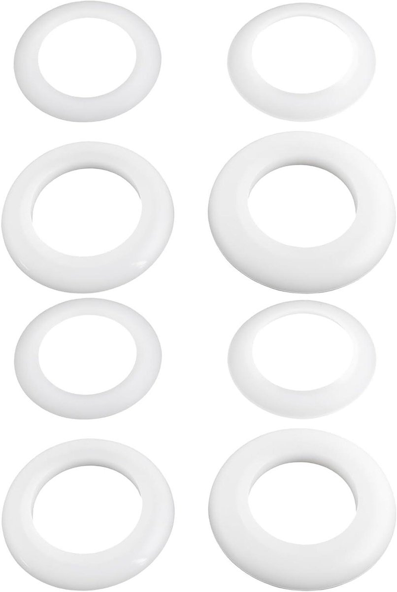 Allecto - Siliconen Pop-Up Afvoerplug Seal Kit - Kit Vervanging O-Ringen - Messing Gootsteenfittingen - Reparatie Lekkende Stoppers - Hand-Fit Afdichting Ring - Geschikt voor Gootsteen - 40mm - Set van 2 - Zwart.