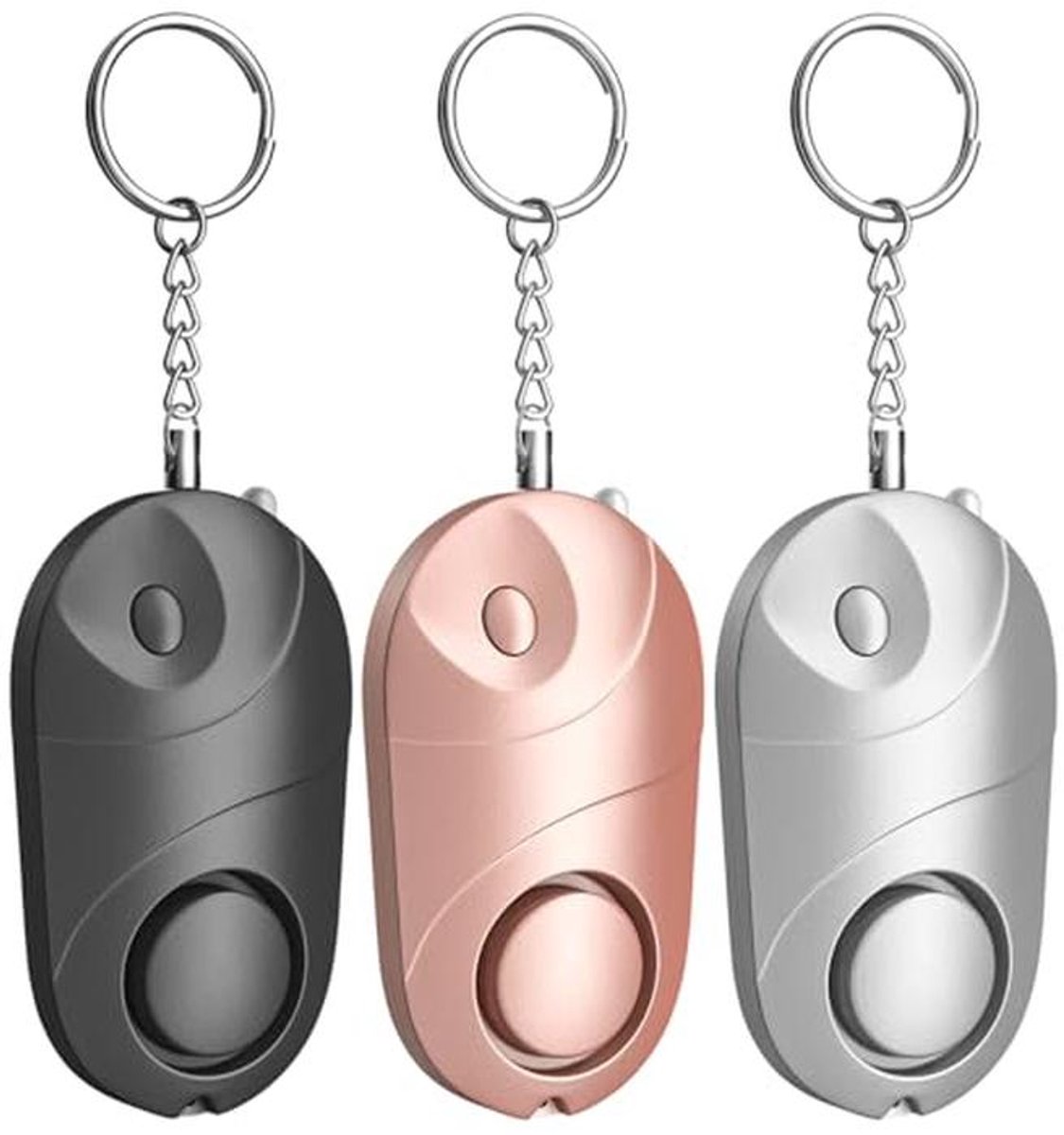 Persoonlijk Alarm met LED - 3 Stuks | 140 dB Veiligheidsalarm voor Kinderen, Vrouwen en Ouderen