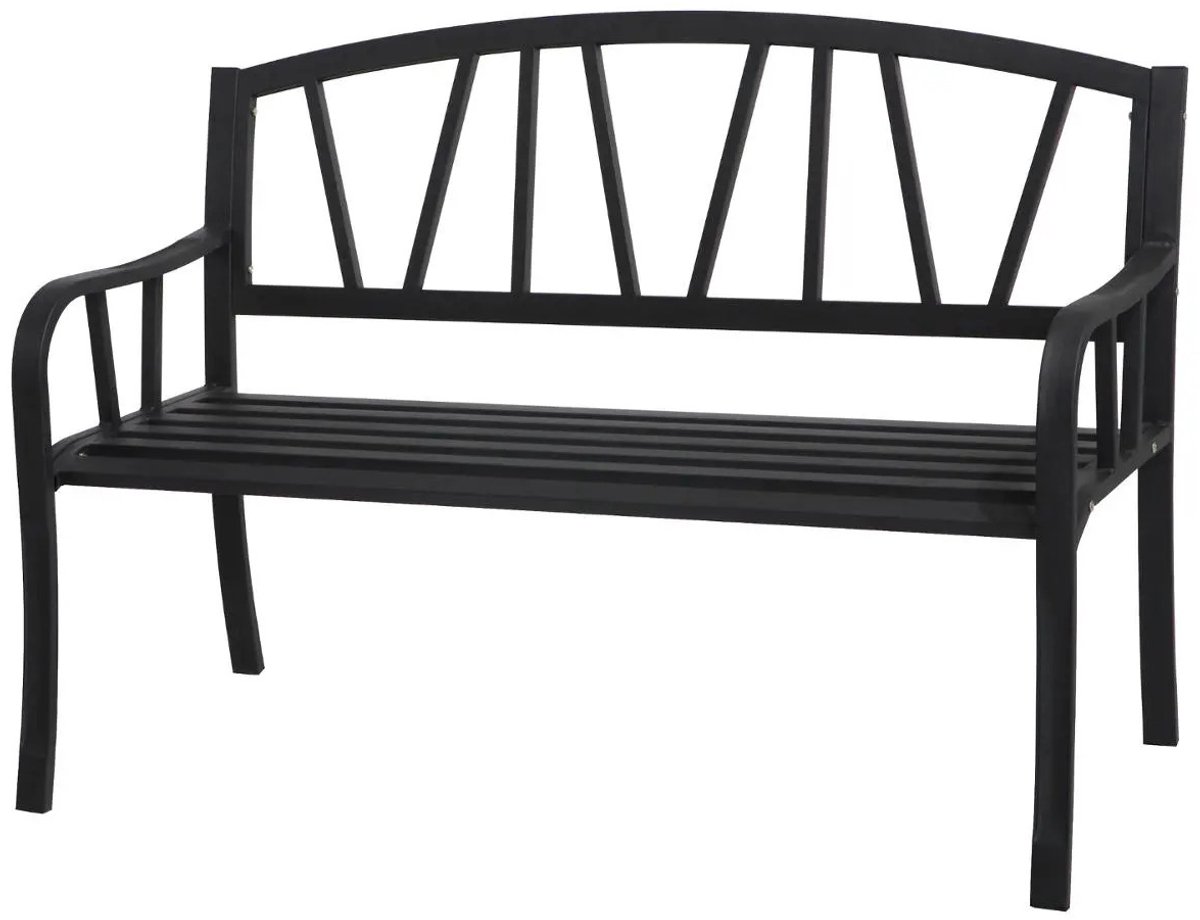 Hesperide Tuinbank - zwart - metaal - 127 x 61 x 86 cm - 3 zits - weerbestendig