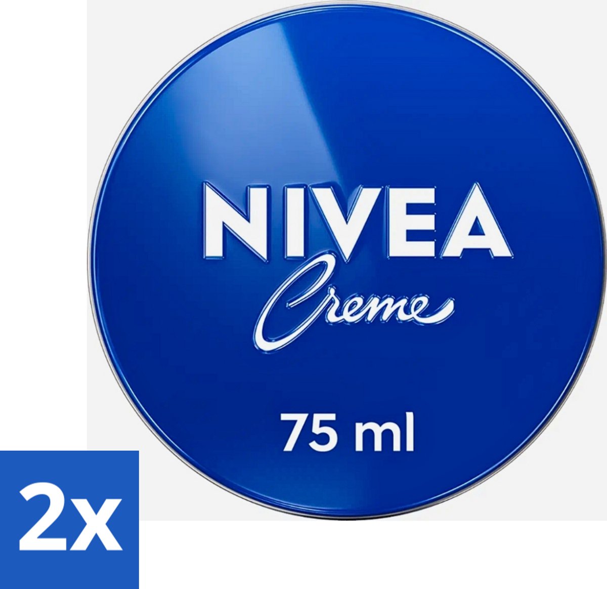 2 x Nivea - Crème - Tin - Beschermt & Verzorgt - 75 ml - NIVEA Crème - Huid Verzorgen - Huid Beschermen - Uitdroging Voorkomen - Handen Verzorgen