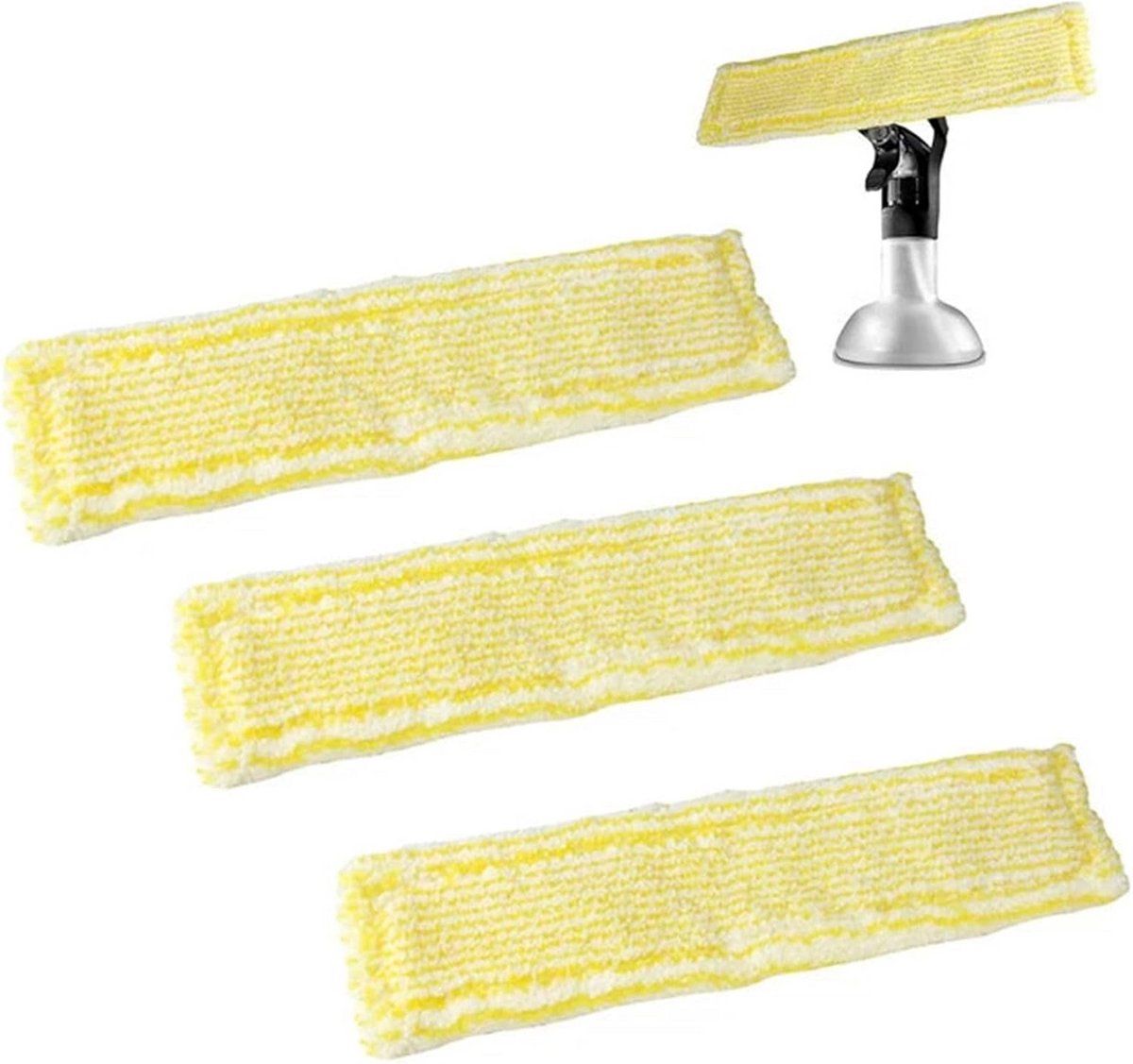 Set van 6 Microvezel Dweilen voor Ramenreinigers