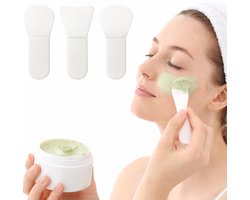 Gezichtsmasker Applicator Kwasten – 3 Stuks – Siliconen Maskerborstel – Voor Gezichtsmasker, Klei,…