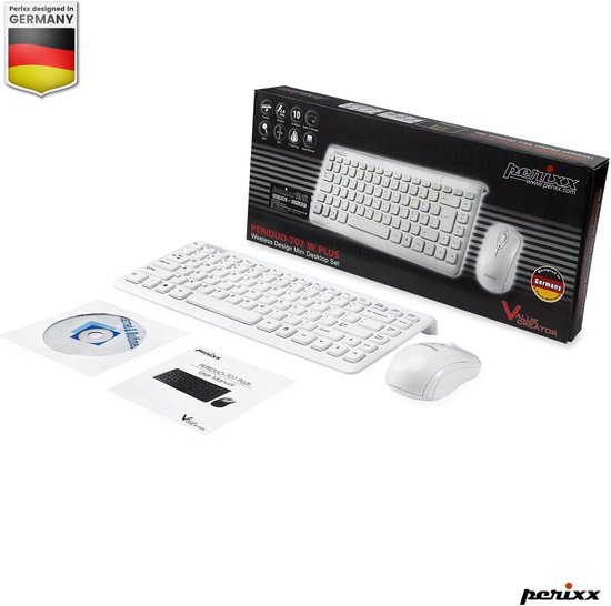Nl Compact Set Draadloos Mini Toetsenbord en Muis Combinatie, Compact Slim Set ...
