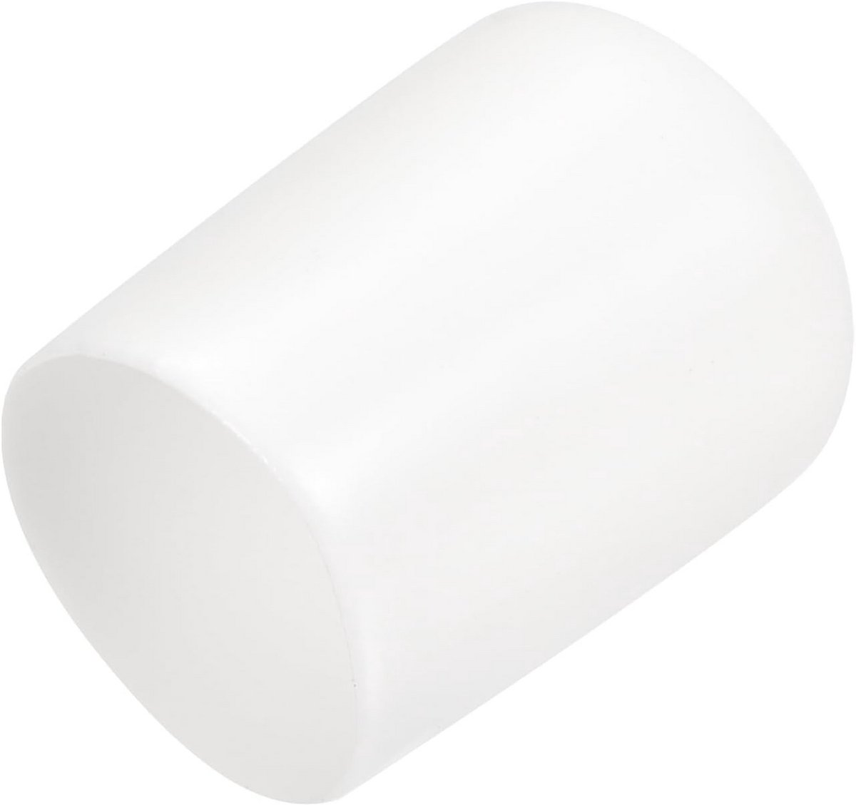 15x Ronde Rubberen Eindkappen (16mm ID) - Beschermdoppen voor Poten, Schroeven en Buis - Wit