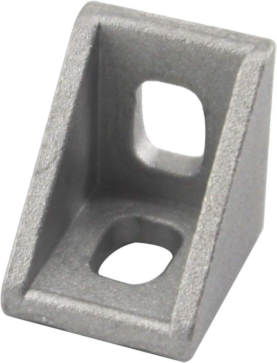 50 Stuks Hoekbeugels en Connectoren voor Aluminium Profiel - T-Slot & L-Beugel Set