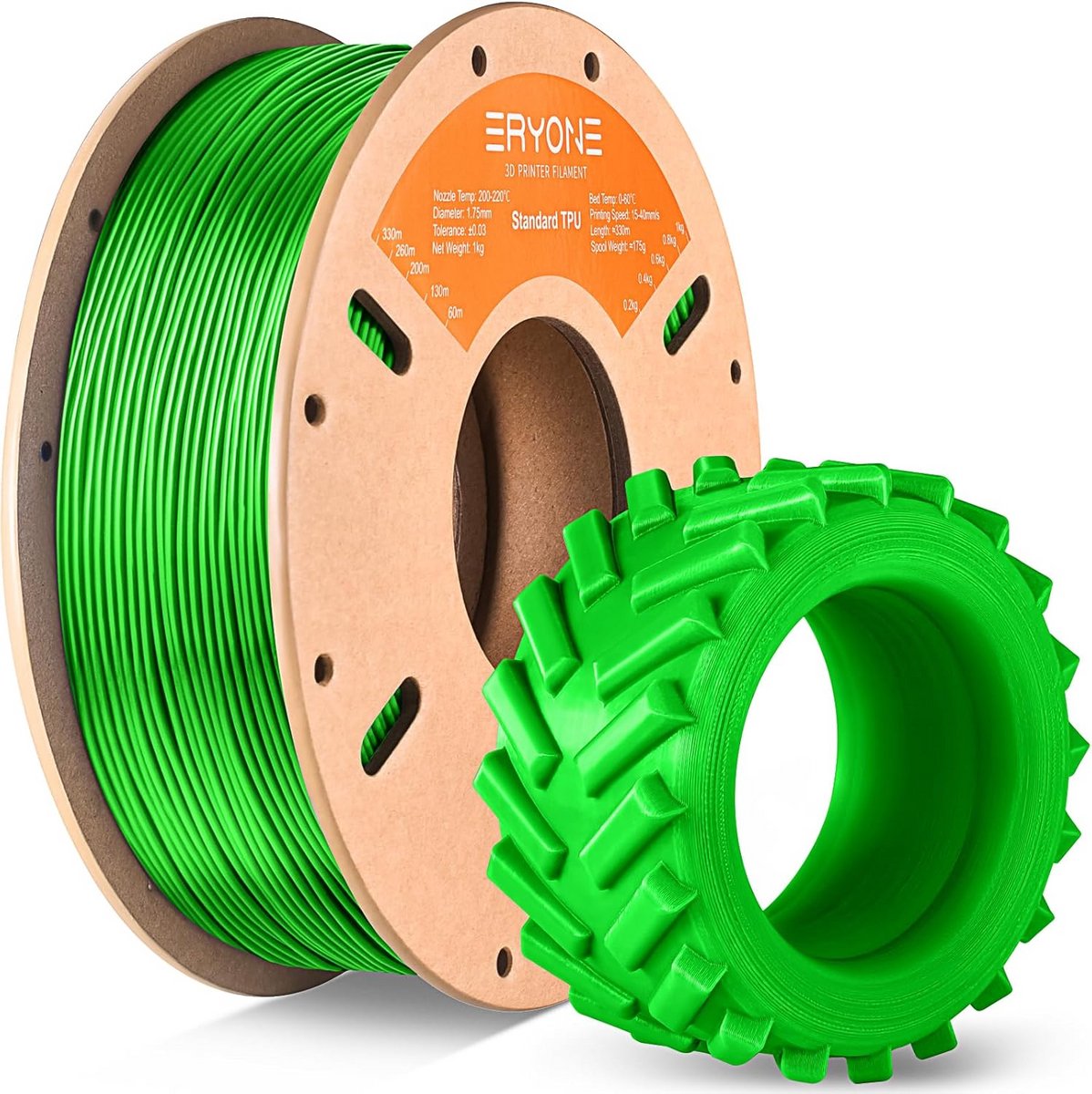 Flexibel TPU 3D Printer Filament (1.75 mm, 1 kg) - Hoge Duurzaamheid