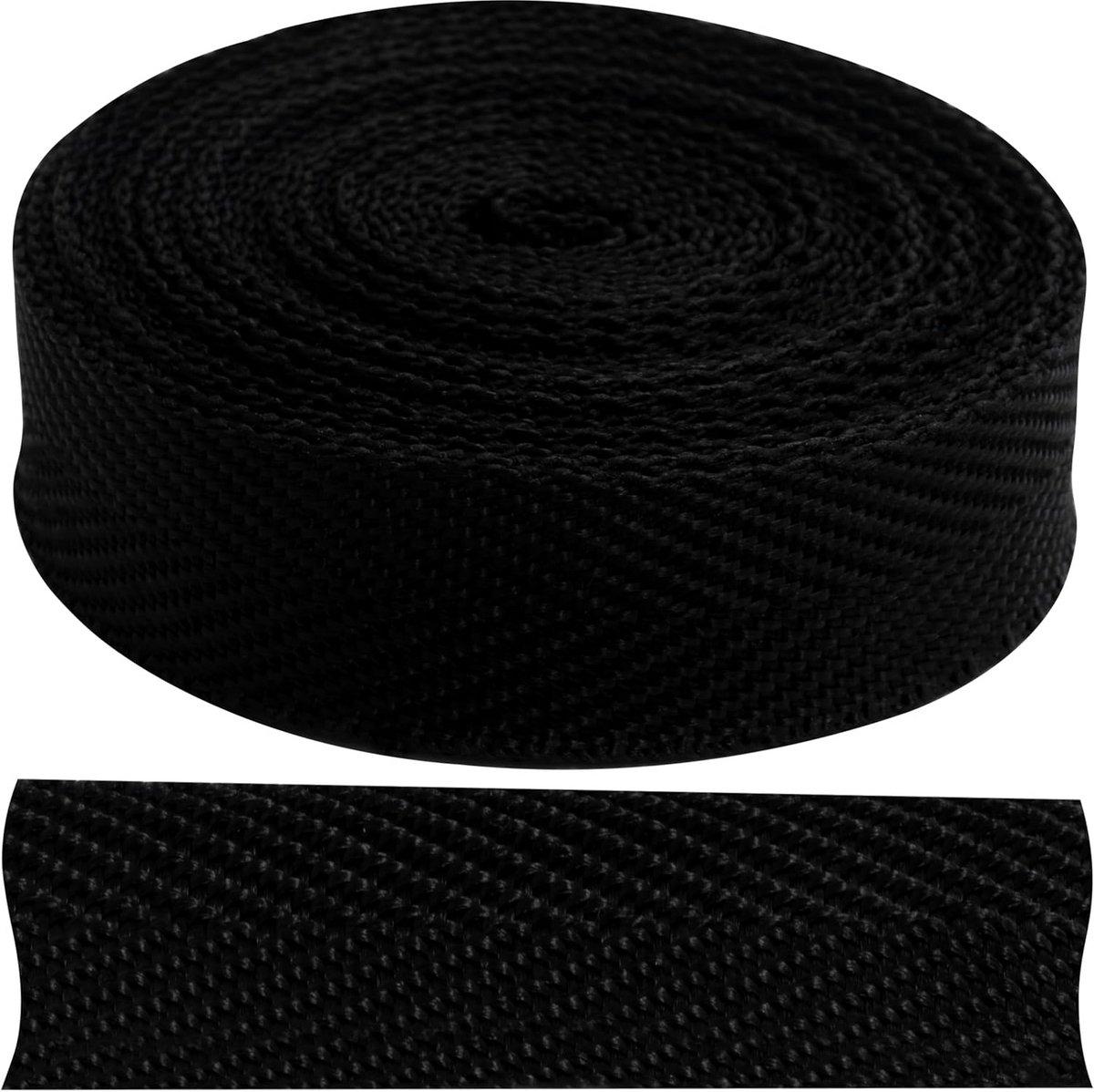 Rol Zwart Polypropyleen Band 4.5 Meter Lang