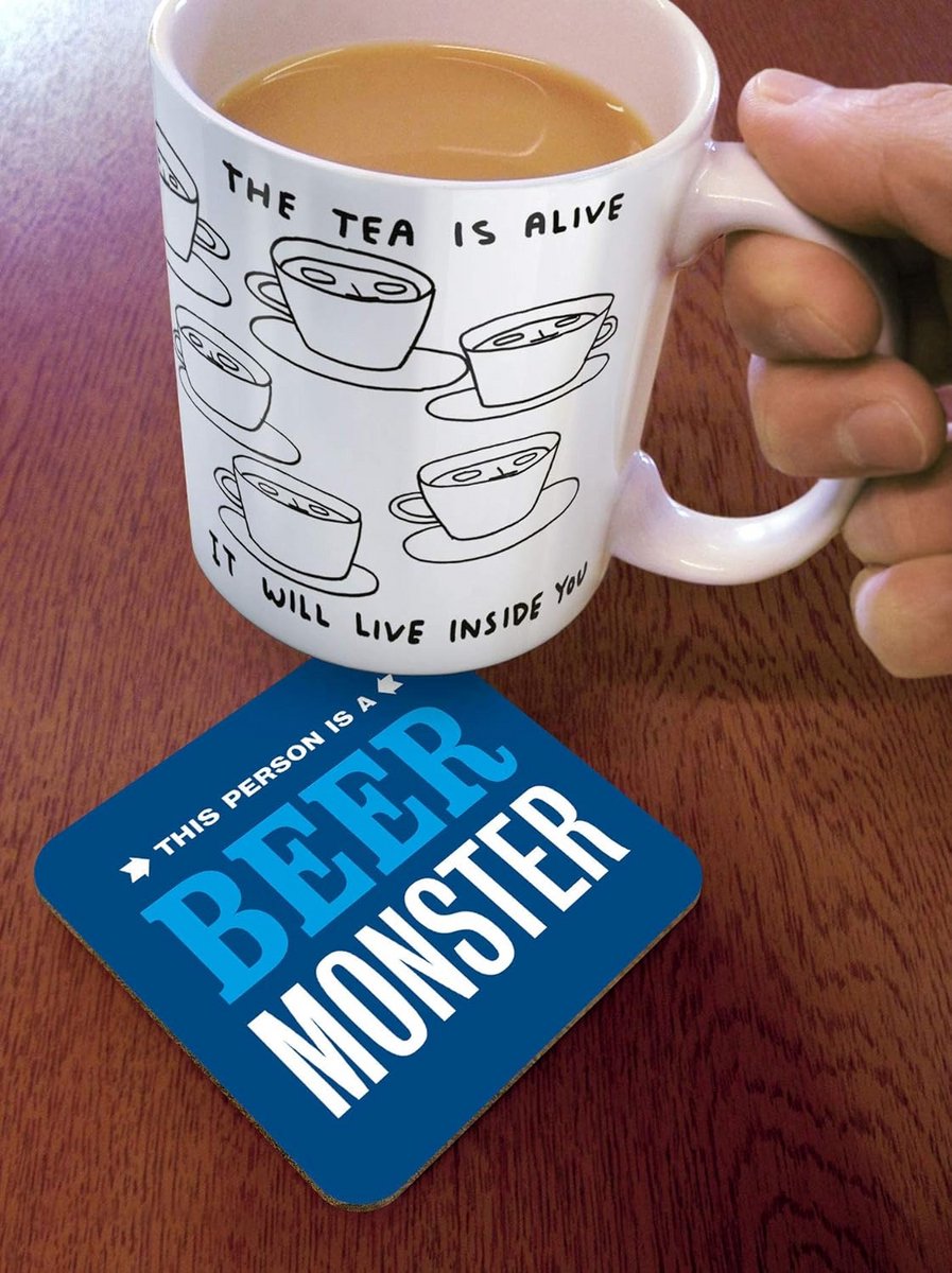 Grappige Bier Onderzetter Monster Themacadeau