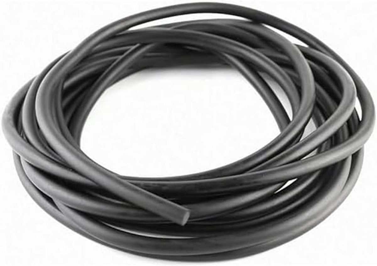 Rond Afdichtingskoord Rubber Zwart EPDM Schuim 8mm Diameter 1 Meter