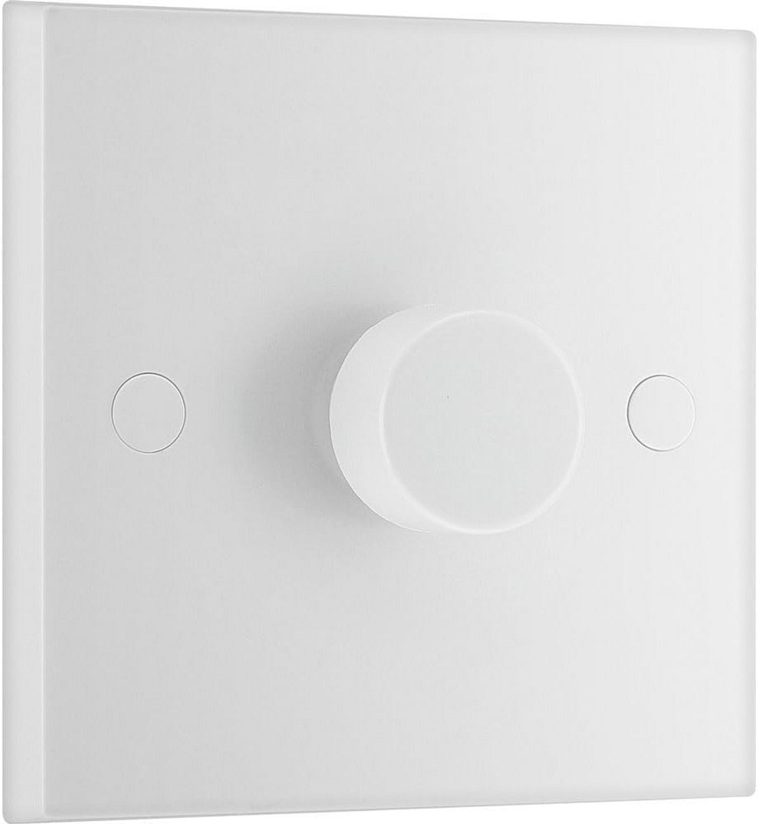 Witte Enkelpolige Dimmer Vierkant Drukknop voor LED en Gloeilampen