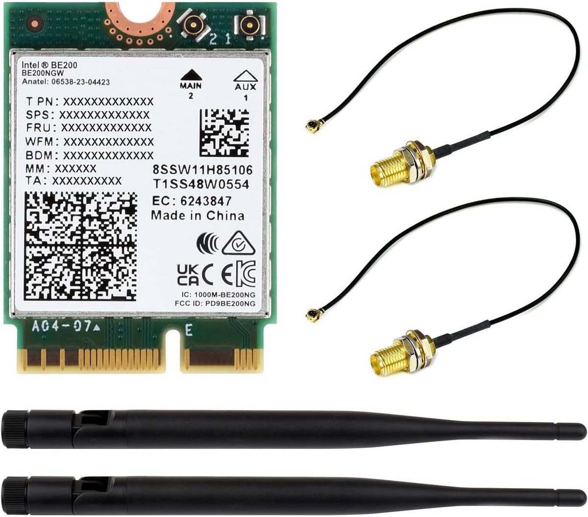 WiFi 7 Netwerkkaart 1800Mbps Tri-Band Gigabit Draadloze Adapter