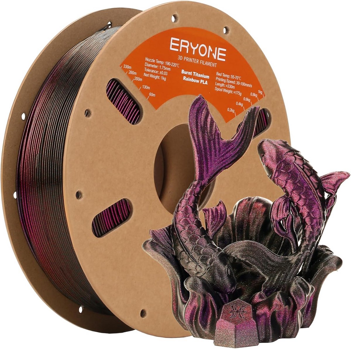 3D Printer Filament 1.75mm PLA Stargazer Effect Roze & Zwart, 1kg