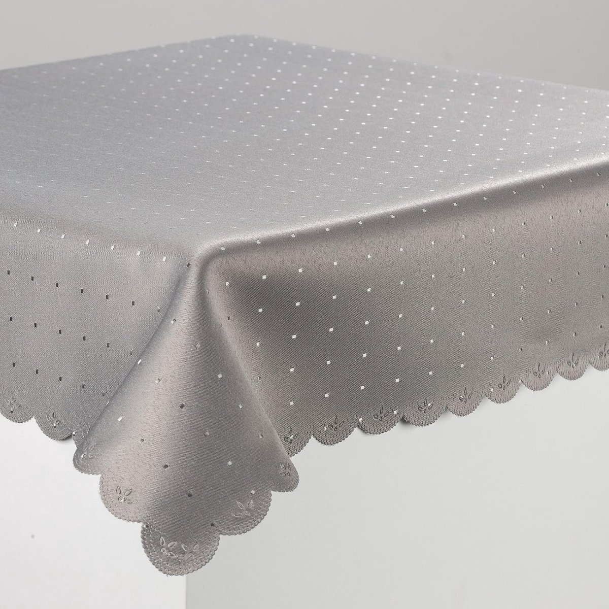 Luxe Tafelkleed met Ingeweven Stippenmotief in Topkwaliteit Tafeltextiel