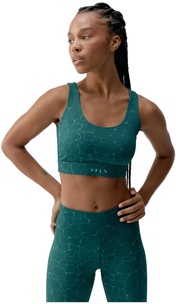 Born Living Yoga Organic Sporttop Met Medium Ondersteuning Groen L Vrouw