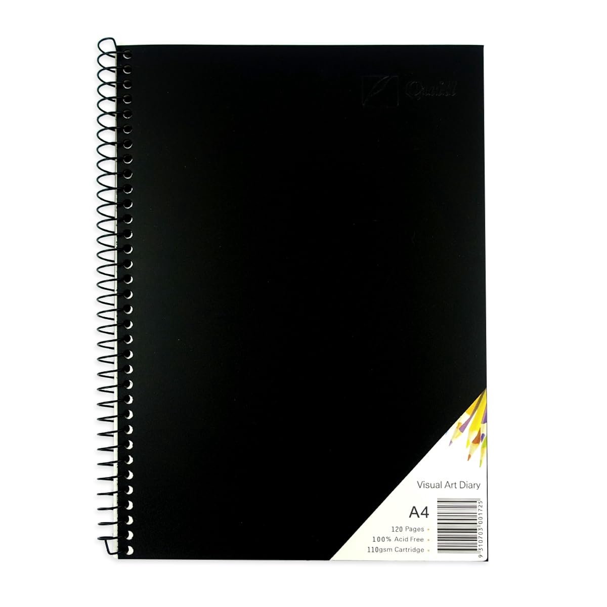Visueel Tekendagboek A4 Zwart 120 Pagina's 110 g/m² - Schetsboek voor Studenten