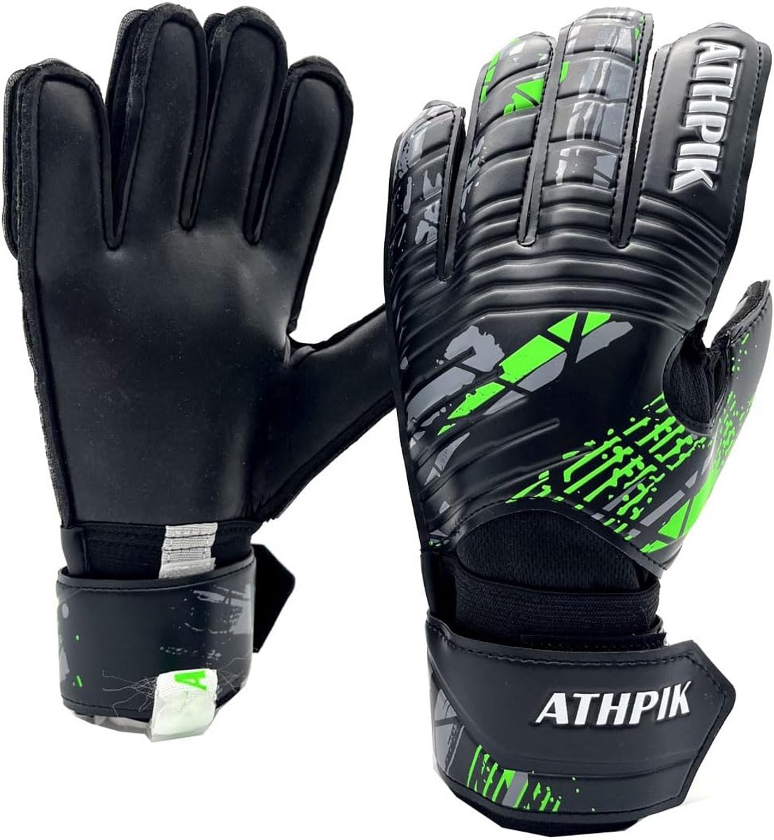 Voetbalkeepershandschoenen met Vingersaves en Sterke Grip
