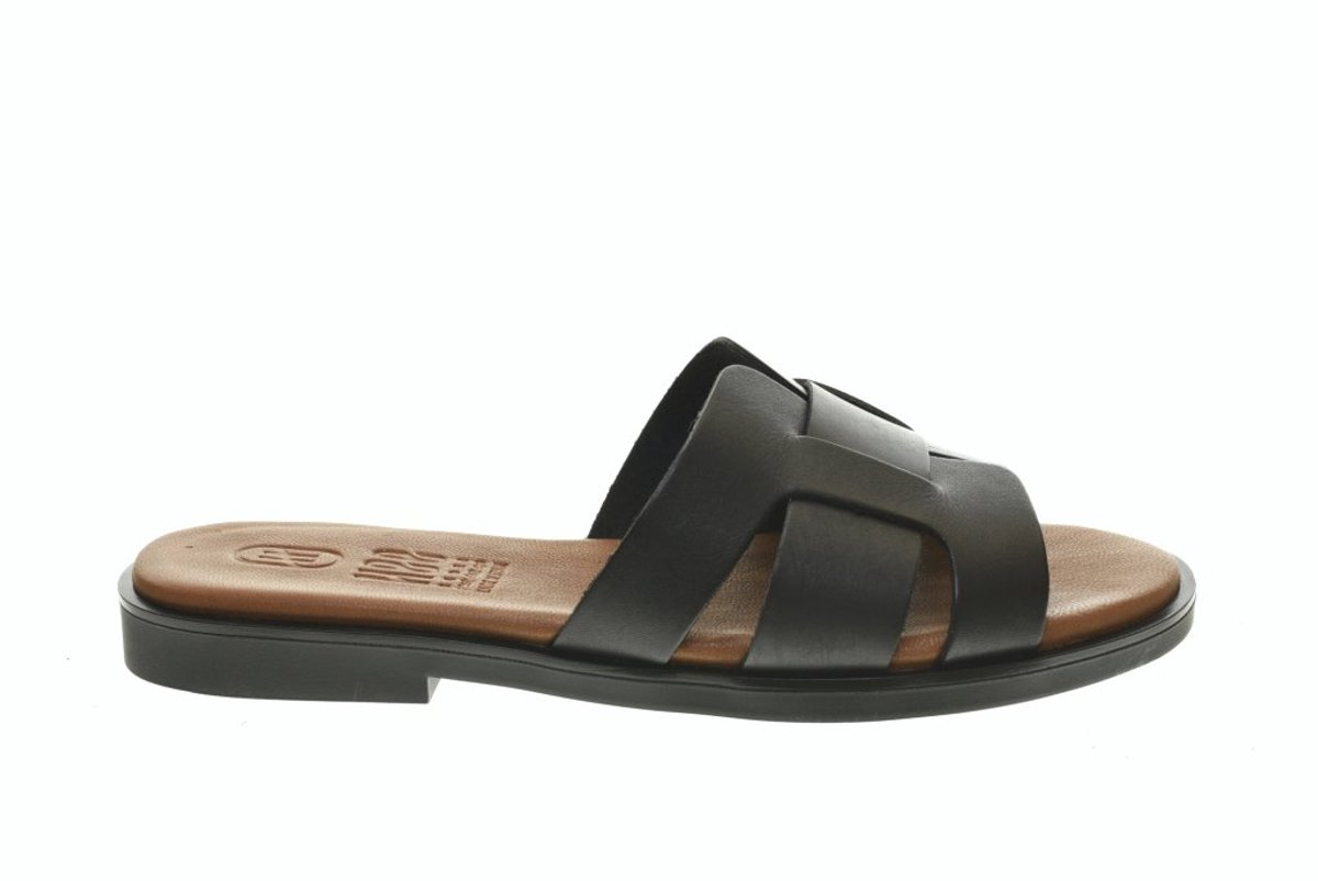 Zwarte Mode Fashion Slipper Instapper Hee maat 37