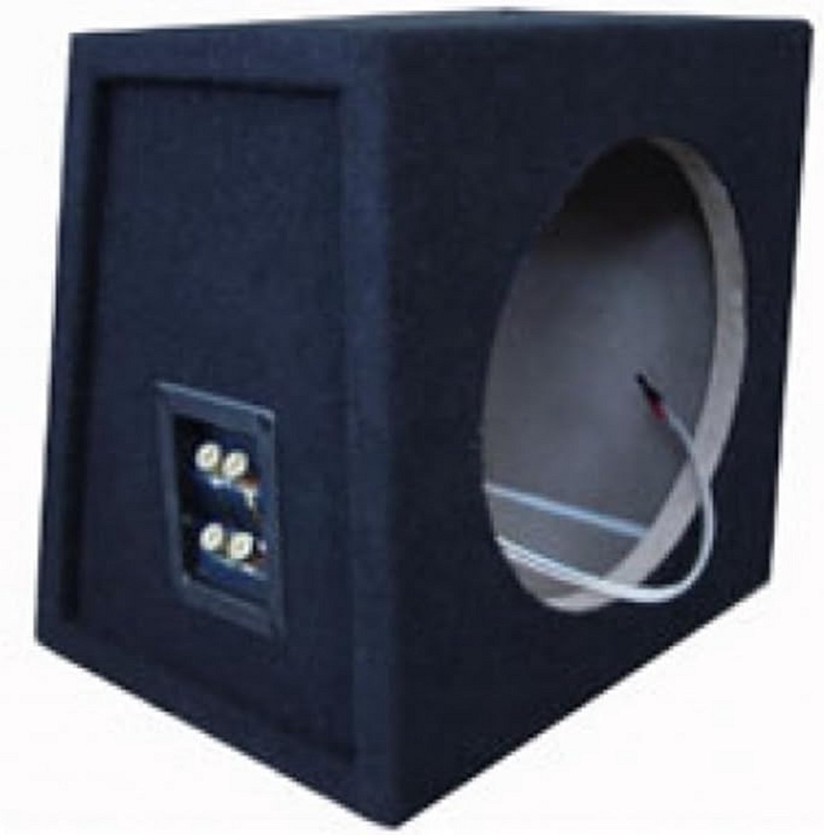 MDF Subwooferkist 10-inch/25cm met Dubbele Aansluiting - Voor Optimale Basweergave