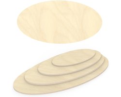 Multiplex Plaat Ellips 18mm - Op Maat Gezaagd Berkenhout voor Tafelblad of Werkblad