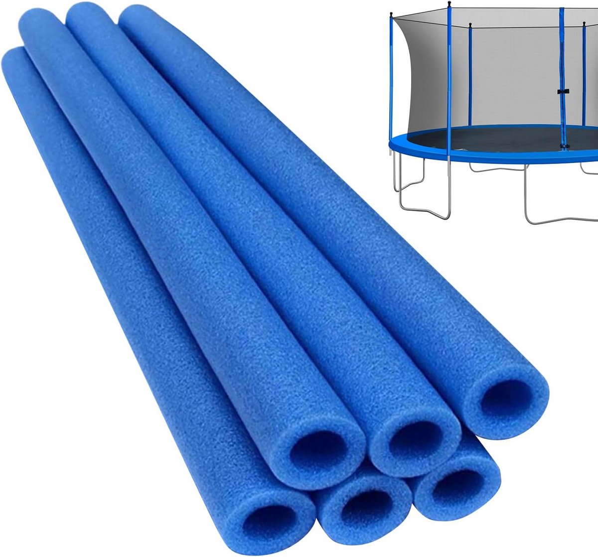 Set van 6 Trampoline Stanghoezen Beschermkussens 88 cm - Universele Reserveonderdelen Binnen & Buiten