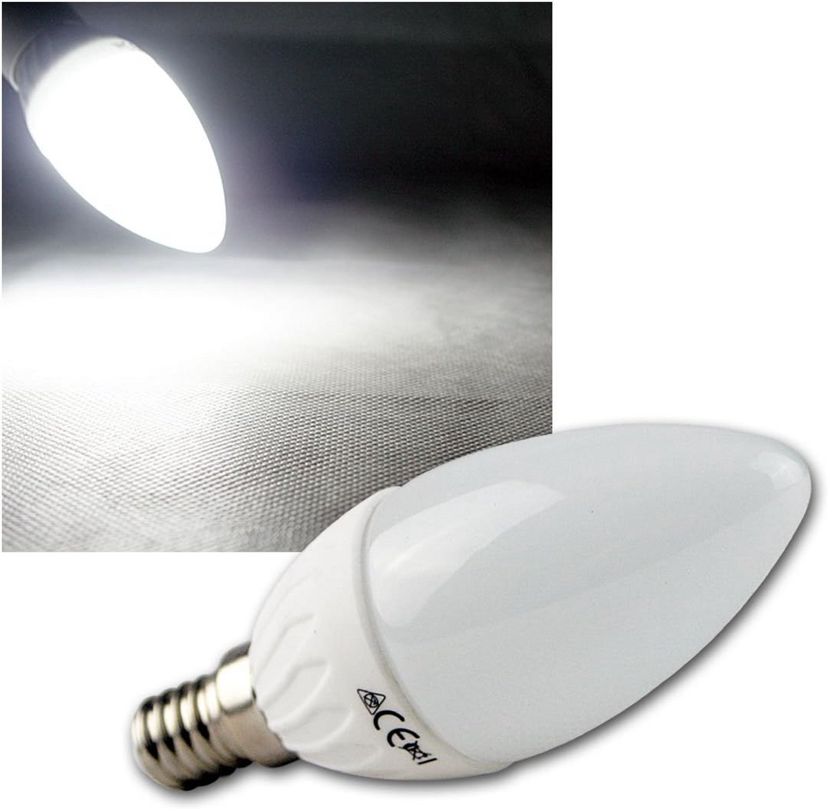 E14 LED Kaarslamp 5W Vervanger voor 40W - Koel Wit Licht 420 Lumen