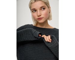 Q/S designed by - Pull - Maat M - Vrouwen - ZWART - polyester
