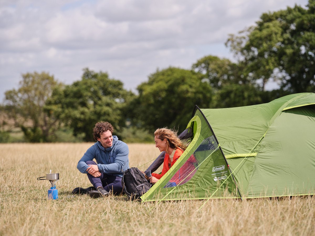 Coleman Darwin 2 Plus BlackOut Tent – 2 Persoons koepeltent - Blackout Bedroom technology – Met luifel - Groen – foto 5