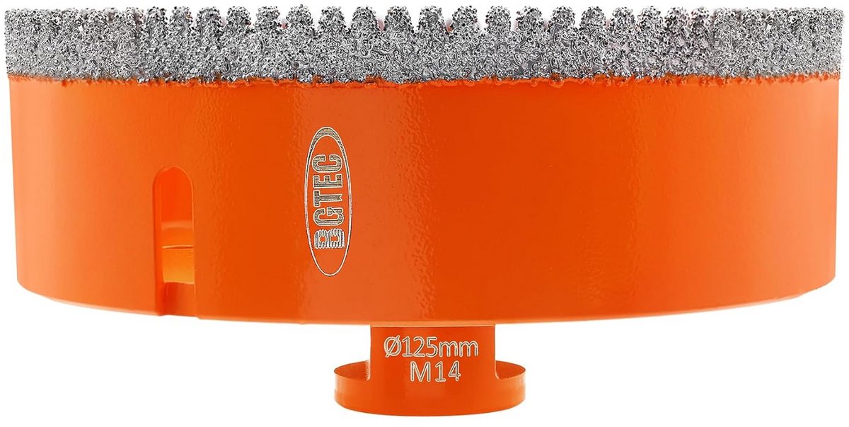 Diamant Gatenzaagboor 125 mm M14 - Voor Tegels, Graniet en Marmer