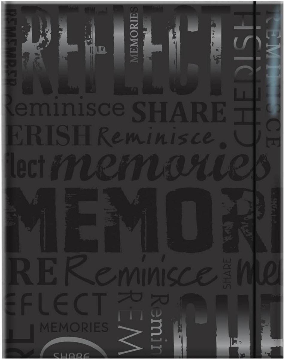 Zwart Fotoalbum met Reliëf Overtrek - Ruimte voor 100 Foto's (10x15 cm)