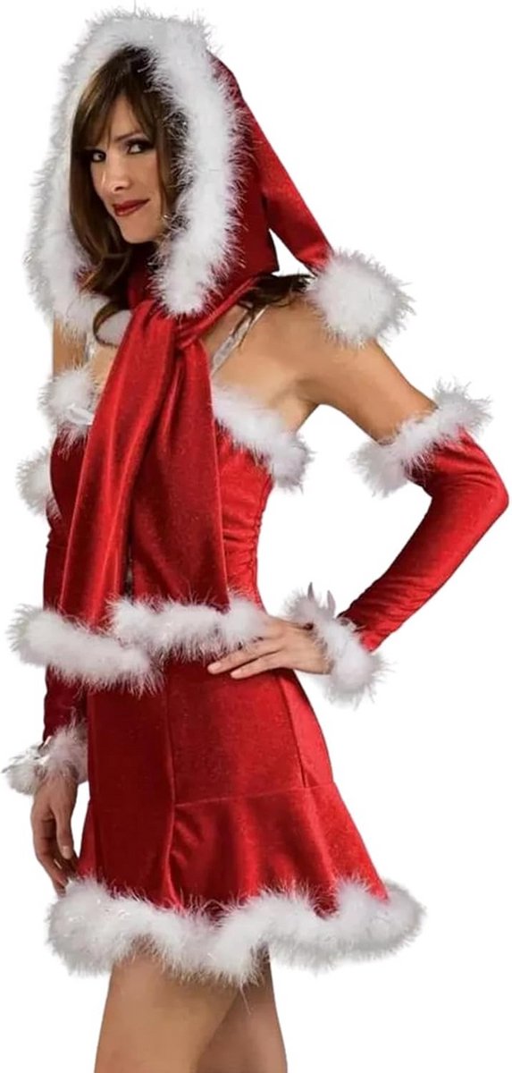 Sjaal met Capuchon en Kerstman Themadecoratie