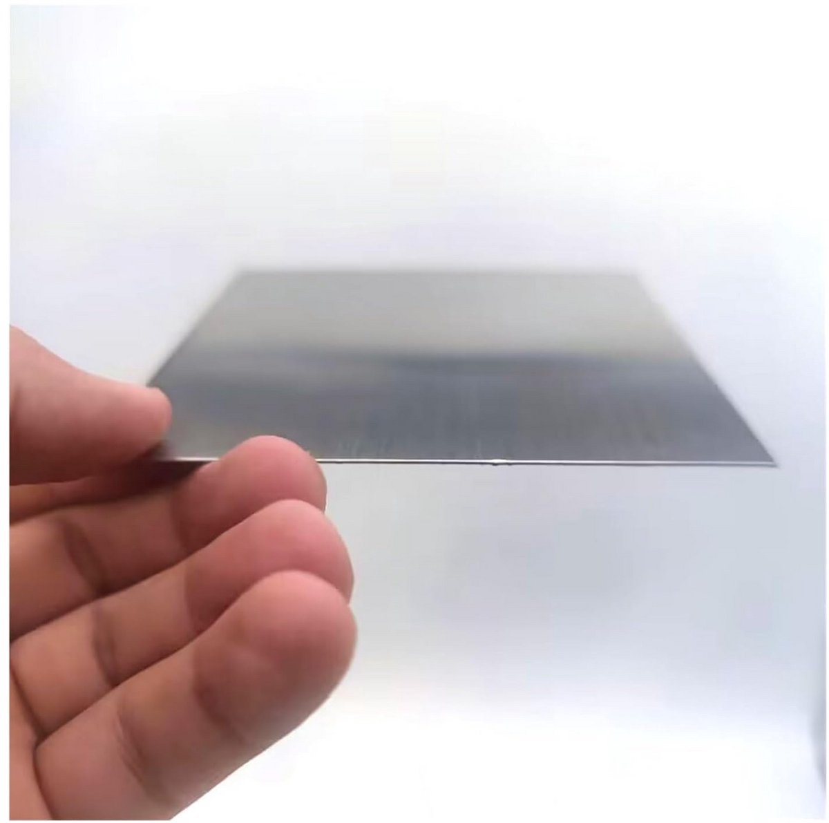 Roestvrij Stalen Plaat 301 - Diverse Diktes en 100x100mm - Nauwkeurig en Corrosiebestendig