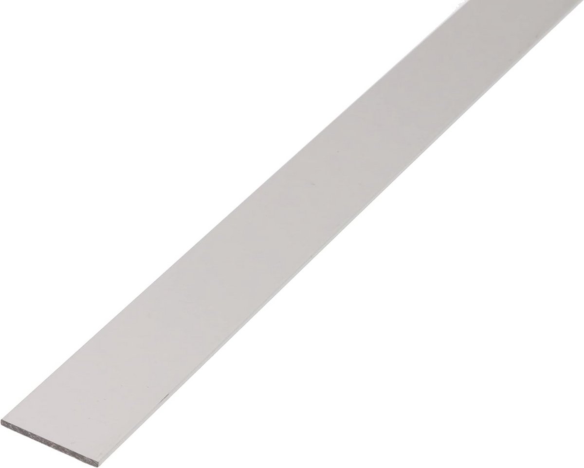 Aluminium Platte Buis Vierkant Profiel Zilver Geanodiseerd 1000x30x2 mm