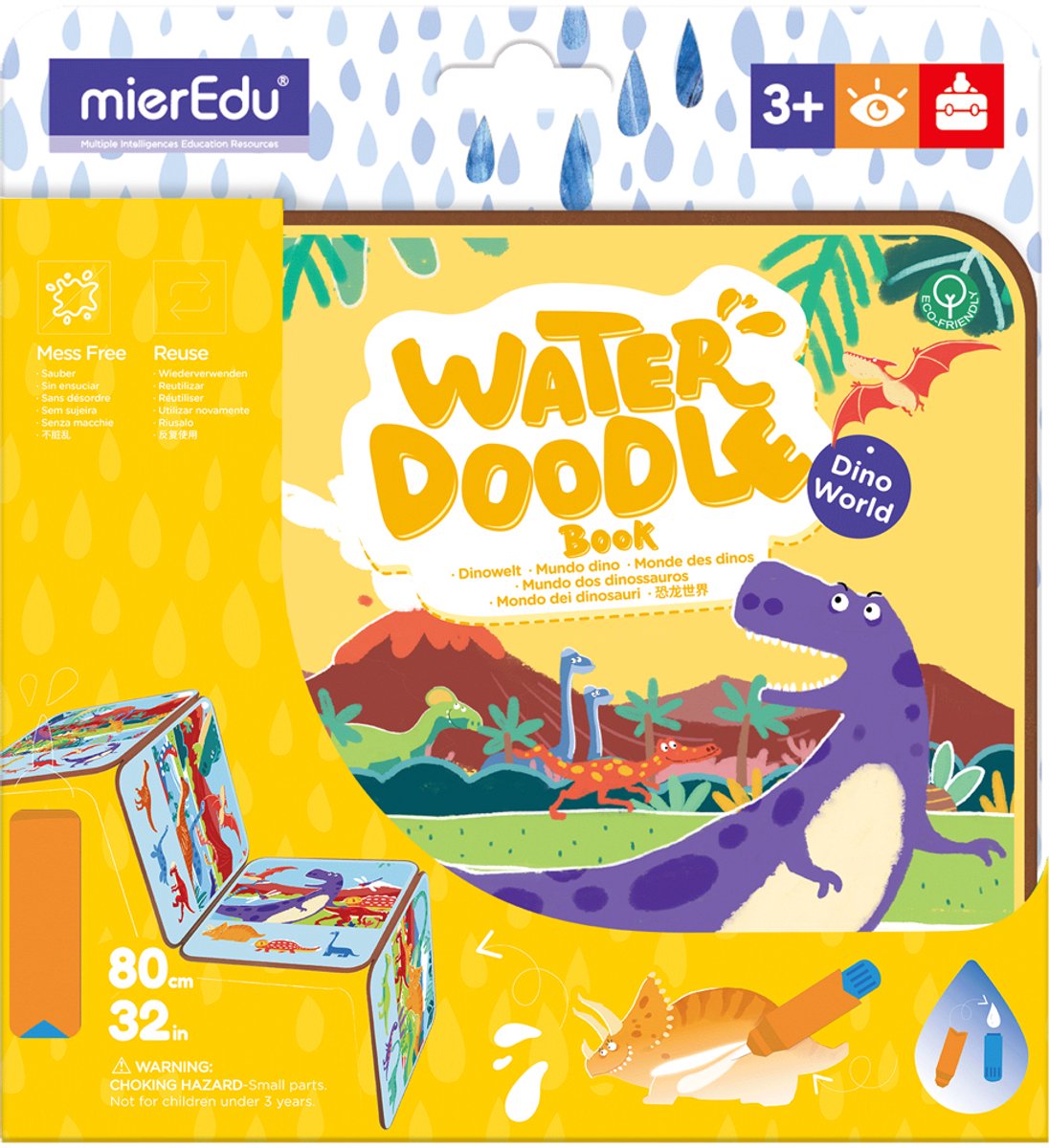 MIEREDU Mieredu - Water Doodle Boek - Dinowereld - Mieredu - Water Doodle Boek - Dinowereld