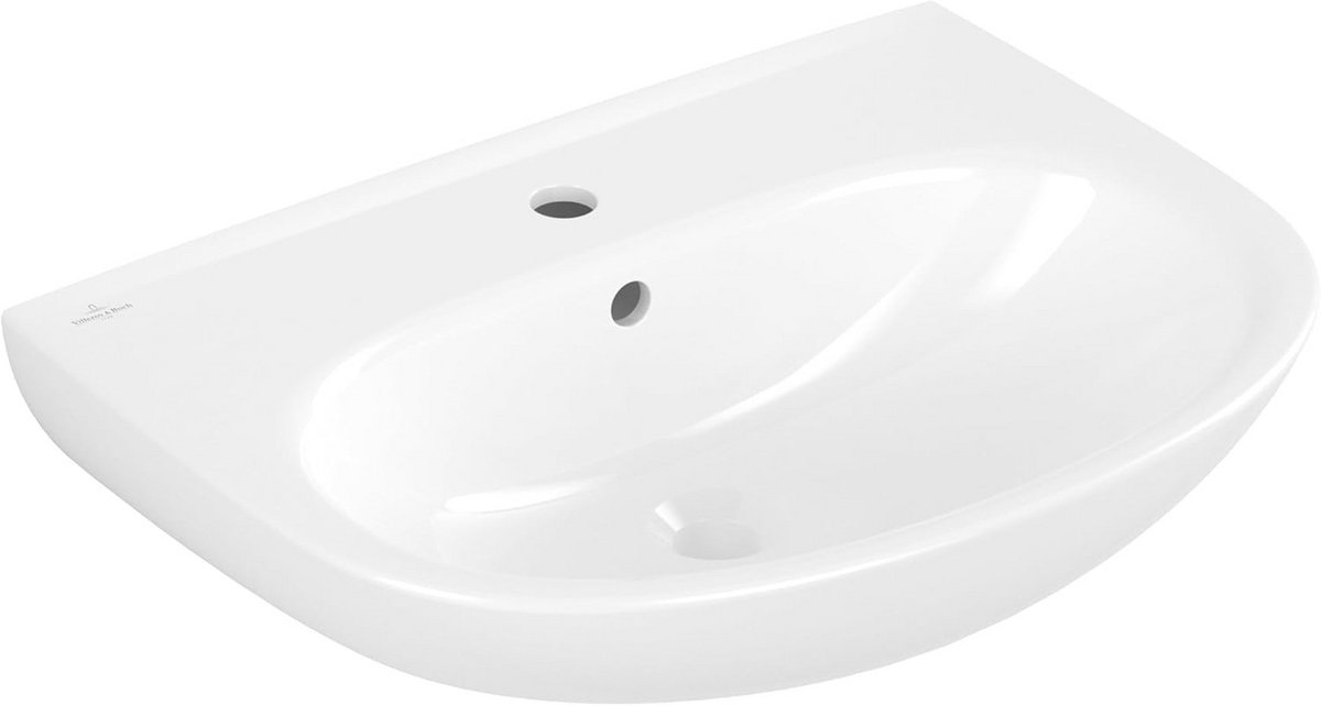 Ovale Wastafel Zonder Kraangat - Keramiek Wit - 60x46 cm