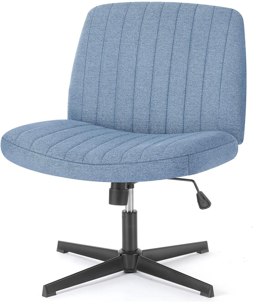 Hengjian Bureaustoel Draaistoel Hoogte Verstelbaar Blauw