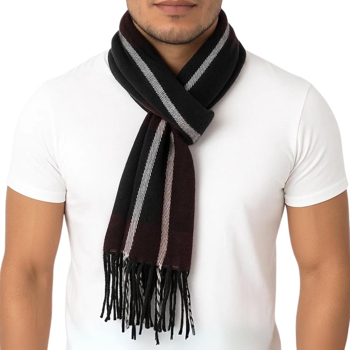 Geruite Heren & Dames Sjaal - Warme & Zachte Unisex Winteraccessoire