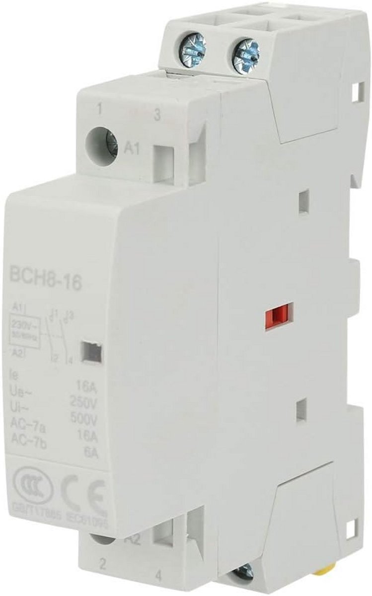 2-polige AC Schakelaar 16A 2NO 220V/230V - Compacte Stroomonderbreker voor Huishoudelijk Gebruik