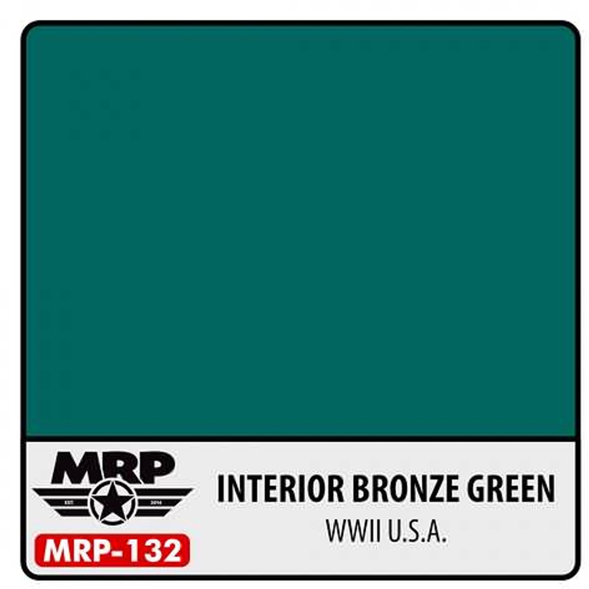 Mr. Paint MRP-132 - WWII US - Interior Bronze-Green – 30 ml verf voor Airbrush & Detailwerk