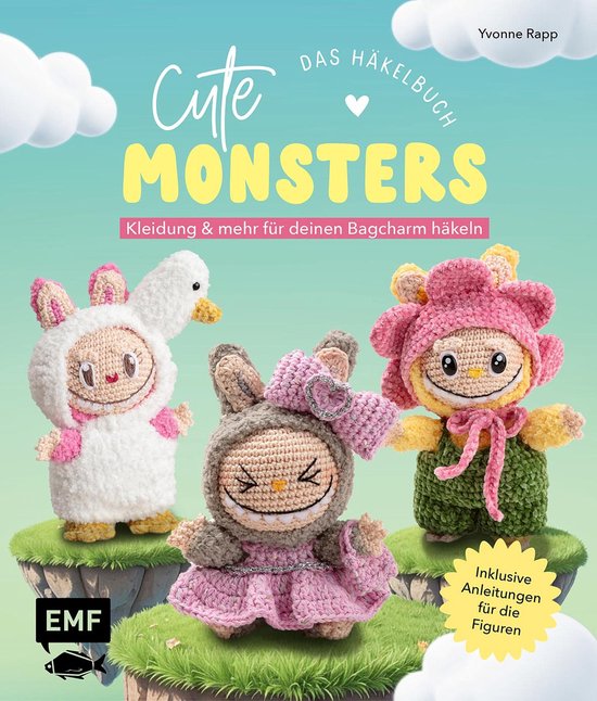 Cute Monsters – Das Häkelbuch für Labubu-Fans – inklus ... - cover
