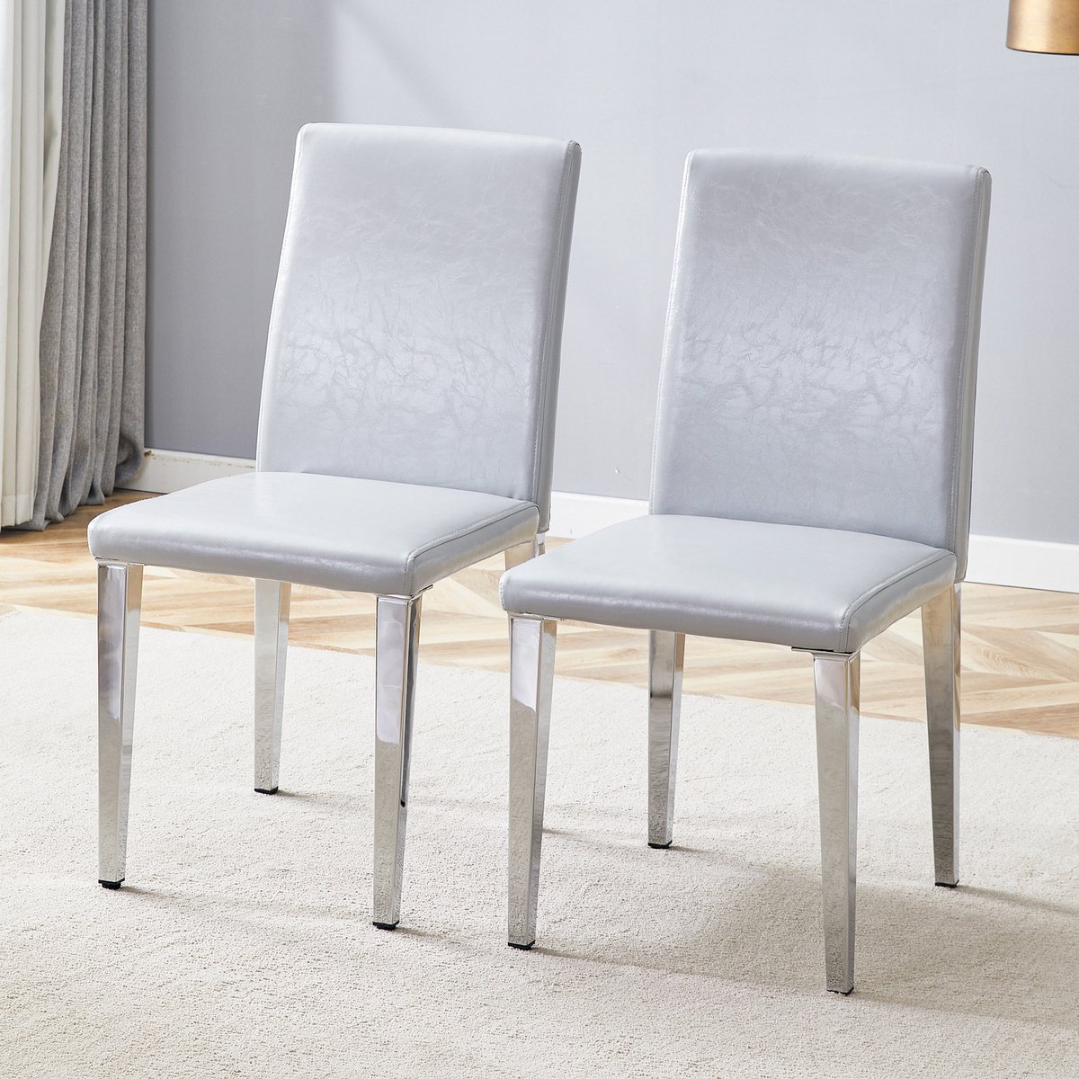 HAUSS SPOLE Eetkamerstoel – Minimalistisch Design – Set Van 2 – Comfortabel Met Ergonomisc